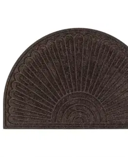 Koberce Rohožka  half moon contours 60x90 hnedá