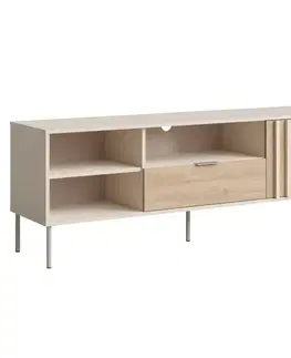 TV stolíky KONDELA Rimina tv stolík kašmír / dub artisan