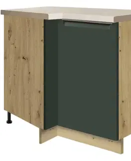 Kuchynské skrinky stojace Skrinka do kuchyne Glamour14d pravá Green
