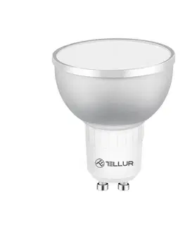 Svietidlá Tellur WiFi Smart LED RGB žiarovka GU10, 5 W, čirá, teplá biela