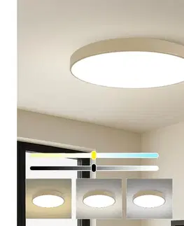 Svietidlá BRILAGI-LED Stmievateľné svietidlo POOL SMART LED/128W/230V 100 cm béžové Wi-Fi Tuya+diaľkový ovládač BRI568