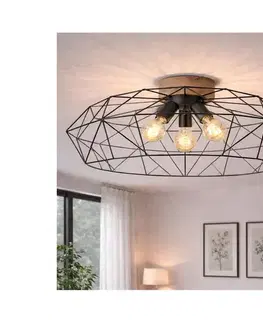 Svietidlá BRILAGI - Stropné svietidlo WOODY BASKET 3xE27/60W/230V, priemer 80 cm, dub 8590828104971