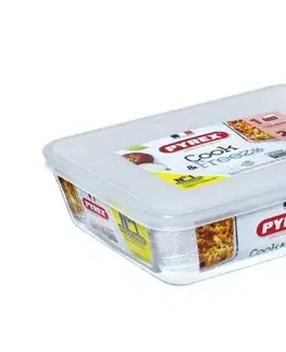 Dózy na potraviny PYREX Dóza na potraviny s vekom obdĺžniková, 22x17x6cm, 1,5L, sklo číre PYREX