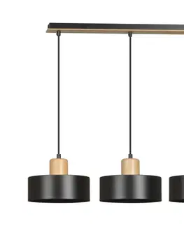 Svietidlá EMIBIG Luster na lanku TORIN 3xE27/15W/230V čierna 1046/3