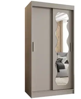 Šatníkové skrine Skriňa Spoti 100 kašmír