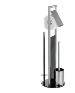 Svietidlá WENKO 24981800 - WC súprava RAVINA 20x70 cm nerezová oceľ/strieborná 24981800