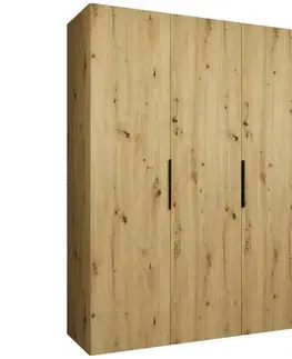 Šatníkové skrine Skriňa Marbella I 150 artisan čierna