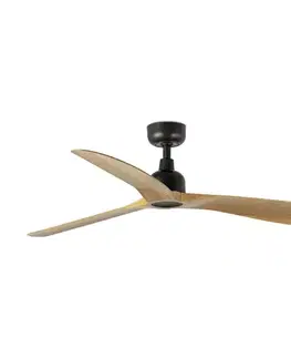 Ventilátory FARO Barcelona FARO 34360 - Stropný látor OUTWOOD L hnedá/čierna pr. 150 cm IP44 + DO 34360
