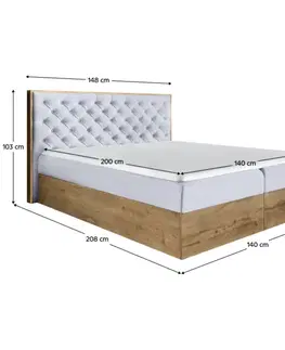 Boxspring Boxspringová postel SUSAN 1 Tempo Kondela