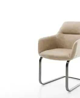 Jedálenské stoličky DELIFE Jedálenská stolička Pejo-Flex mikrovlákno béžová vintage jedálenská stolička plochá grafitová vrecková pružina