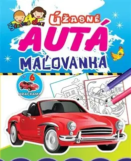Pre deti a mládež - ostatné Maľovanka so 6 hračkami - Úžasné autá