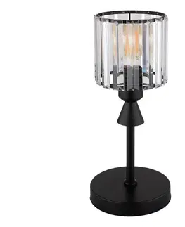 Lampy Globo 15742T - Stolná lampa JORDANA 1xE27/60W/230V pr. 15 cm čierna 15742T