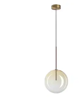 Svietidlá Ideal Lux - LED Luster na lanku EQUINOXE 1xG4/2W/230V pr. 25 cm mosadz/dymová 326368