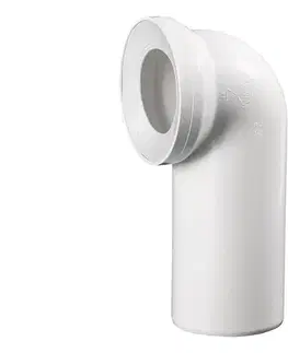 Svietidlá Bruckner - Koleno 90° dopojenie k WC 11 cm biela 159.314.0