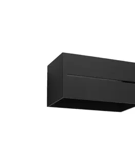 Svietidlá  Nástenné svietidlo LOBO 2xG9/40W/230V čierna SL.0530