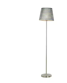 Lampy  Stojacia lampa SEGIN 1xE27/60W/230V šedá/lesklý chróm 51-19007