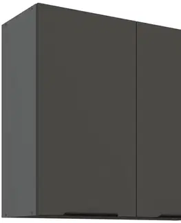Kuchynské skrinky visiace Kuchynská skrinka Aria-Gr/Ant Anti Fingerprint 80g-72 2f