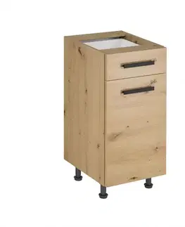 Kuchynské skrinky stojace Skrinka do kuchyne Langen d40s1 úchyt dub artisan
