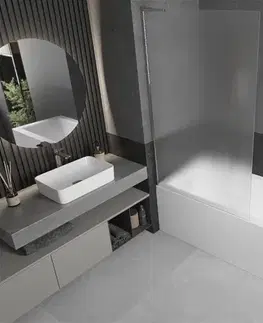 Sprchové dvere MEXEN/S - Next L vaňová zástena FIX 100 x 150, dekor, chróm 895-100-000-03-30-01