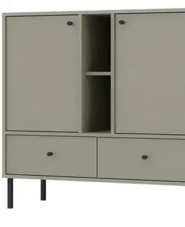 Komody do spálne Komoda Tokyo 2  2F 2S eukalyptus 825