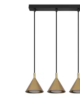 Svietidlá BRILAGI - Luster na lanku CONE TRIPLE 3xGX53/15W/230V zlatá WO-E14-G10-GLD-OEM