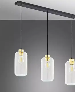 Moderné lampy do obývačky Luster Marco 6037 Gold Lw3