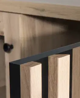 TV stolíky CAROLYN C7 televízny stolík na nožičkách, dub artisan