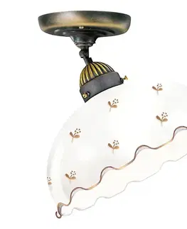 Svietidlá Kolarz 731.10.161-Prisadený luster NONNA 1xE27/75W/230V, priemer 30 cm, kvetinový dizajn, ružové zlato 731.10.161