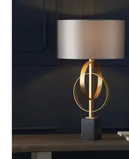 Lampy Endon 95213 - Stolná lampa 1xE27/10W/230V šedá/mosadz/čierna 95213