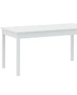 Jedálenské stoly Rozkladací stôl Sendi 160/240x80 biely