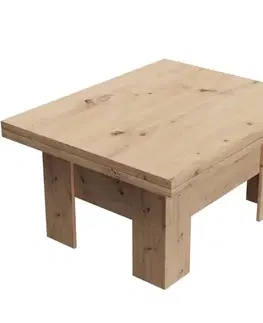Konferenčné stolíky s úložným priestorom Konferenčný rozkladací, zdvíhací stolík  Eryk dub Artisan