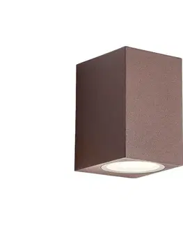 LED osvetlenie Redo 90528 - LED Vonkajšie nástenné svietidlo BRIO LED/6W/230V 3000K IP54 hnedá 90528