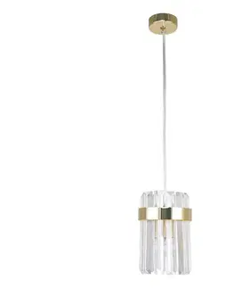 Svietidlá Light Prestige Závesný luster VETRO na lanku 1xE14/10W/230V zlatý LP-2910/1P GD