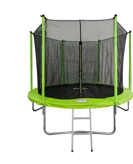Trampolíny Trampolína s ochrannou sieťou a schodmi inSPORTline Irbiso 305 cm