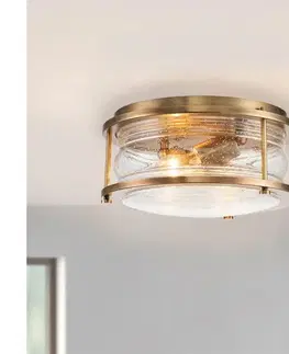 Svietidlá Elstead Quintiesse QN-ASHLANDBAY-F-NBR-BATH-Kúpeľňové stropné svietidlo ASHLAND 2xE27/60W/230V IP44 QN-ASHLANDBAY-F-NBR-BATH