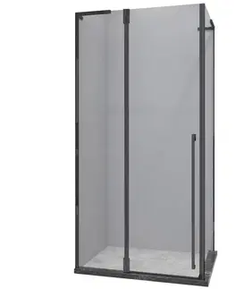 Sprchové kúty 80x80 Sprchový kút štvorcový Bravo 90x90x195 black