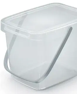Úložné boxy NABBI NHW6 plastový úložný box s rúčkou 6 l priehľadná