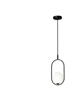 Svietidlá  Luster na lanku CORDEL 1xG9/28W/230V čierna 31-10148