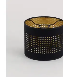 Lampy  Náhradné tienidlo pre luster BOGART E27, priemer 20 cm, čierna/zlatá 9037