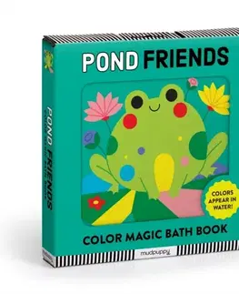 Nalepovačky, vystrihovačky, skladačky Pond Friends Color Magic Bath Book - Mudpuppy