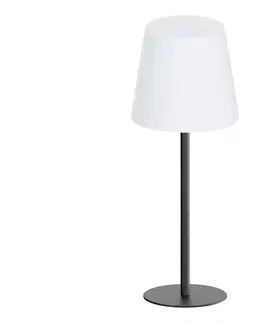Lampy  LED RGB stmievateľná dotyková stolová lampa LUCIA LED/2W/5V 3600 mAh IP44 čierna 336385