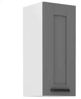 Kuchynské skrinky visiace Kuchynská skrinka Luna dustgrey/biela 30G-72 1F