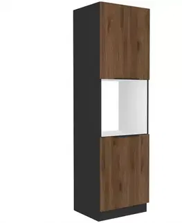 Kuchynské skrinky stojace Kuchynská skrinka Monza orech okapi 60dp-210 2f