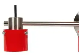 Stropná svetla Stropné svietidlo Červený pásik 3X50W G9, saténový nikel