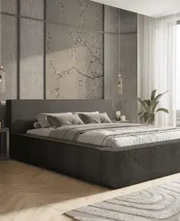 Postele Elvisia Manželská posteľ ALMA s výklopným roštom | 160 x 200 cm Farba: Quelle 01