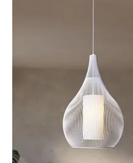 Svietidlá Eglo 900829 - Luster na lanku RAZONI 1xE27/40W/230V biela 900829