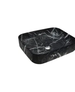 Umývadlá INVENA - Umývadlo na dosku FLORINA TREND 51cm mramor/grafit mat CE-40-723-C