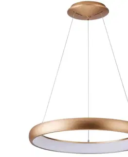 Svietidlá Azzardo  - LED Stmievateľný luster na lanku ANTONIO LED/32W/230V zlatá + DO 