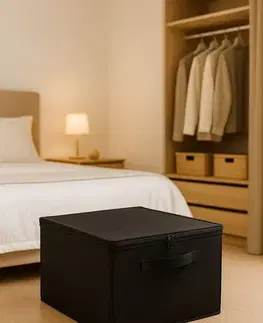 Bytové doplnky a dekorácie Plstený úložný box YLC.D.H Čierna