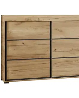 Komody do spálne Komoda Tanger 140 Dub Craft Zlatý